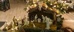 Kerststal met handgemaakte beelden, Antiek en Kunst, Ophalen