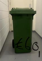 Groene afvalcontainer 120L - gebruikt voor paardenvoer, Kunststof, 40 liter of meer, Ophalen of Verzenden, Zo goed als nieuw