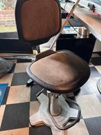 2 tekentafelstoelen, Ophalen, Gebruikt, Bruin, Bureaustoel