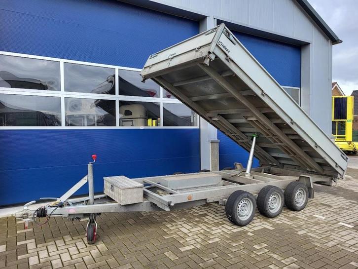Henra 3 zijdige electrische Kipper 3 asser 2022 nieuw staat*, Auto diversen, Aanhangers en Bagagewagens, Gebruikt