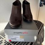 Dames bruin leren enkel schoen, maat 39, Ophalen of Verzenden, Zo goed als nieuw, Bruin