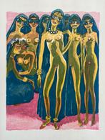 Houtgravure Kees van Dongen inclusief zuurvrij passepartout, Antiek en Kunst, Kunst | Etsen en Gravures, Ophalen of Verzenden