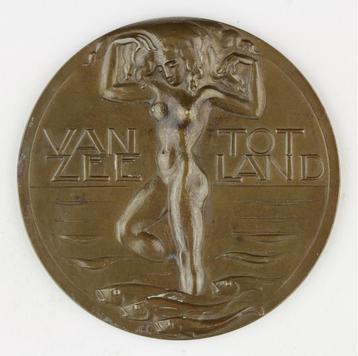 Penning Gijs Jacob van den Hof : Droogmaking Zuiderzee, 1930