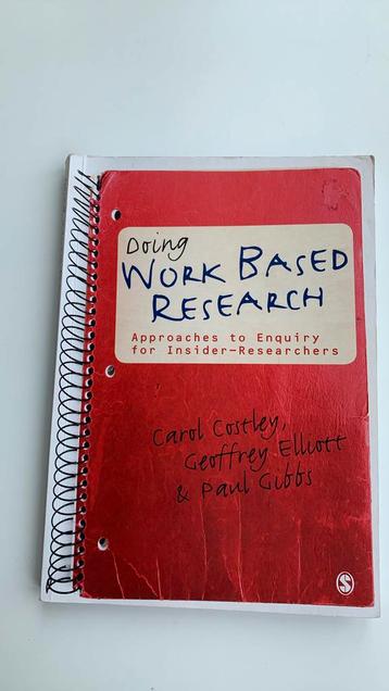 Doing work based research, Costley beschikbaar voor biedingen