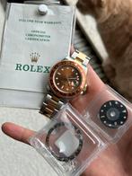 Rolex GMT-Master 2 - 16713 - Rootbeer - papieren + extra’s, Sieraden, Tassen en Uiterlijk, Staal, Gebruikt, Staal, Polshorloge
