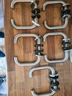 Deurkruk meeverend RVS  *5euro per set*, Doe-het-zelf en Verbouw, Hang- en Sluitwerk, Ophalen, Zo goed als nieuw, Rvs, Klink of Kruk