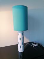 LSA Londen Design Tafellamp Lamp Glas Blauw Wit 1980, Ophalen of Verzenden