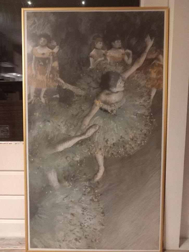 Degas - Danseressen op canvas, strak ingelijst, Antiek en Kunst, Kunst | Schilderijen | Klassiek, Ophalen