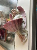 antiek porseleinen wijwater bakje engel, Antiek en Kunst, Ophalen of Verzenden