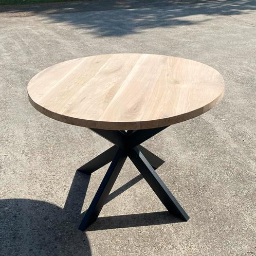 Eiken eettafels - rond - allerlaagste prijs, Huis en Inrichting, Tafels | Eettafels, Nieuw, 100 tot 150 cm, 200 cm of meer, Vijf personen of meer
