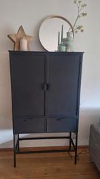 Zwarte BePureHome metalen kast, Huis en Inrichting, Kasten | Buffetkasten, Ophalen, 50 tot 100 cm, Zo goed als nieuw, 150 tot 200 cm