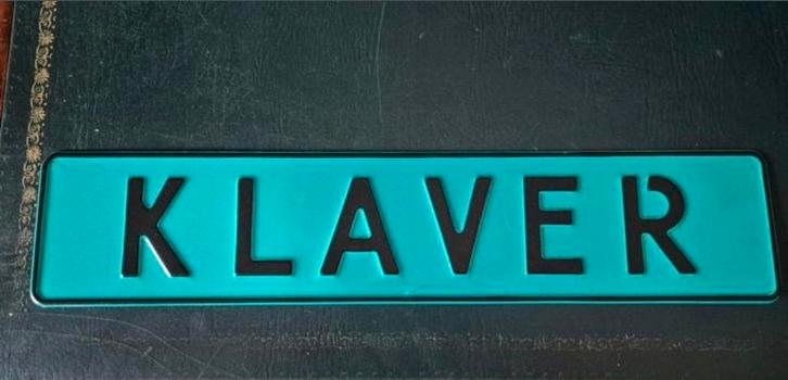 Klaver Kentekenplaat - Decoratief, Auto diversen, Kentekenplaathouders, Nieuw, Ophalen