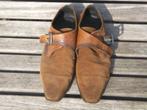 Gesp-schoenen / suede met leer / maat 43, Ophalen of Verzenden, Gedragen, Zwart
