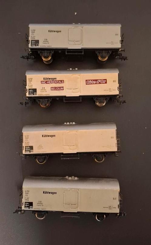 Fleischmann koelwagons, Hobby en Vrije tijd, Modeltreinen | H0, Gebruikt, Wagon, Gelijkstroom, Fleischmann, Ophalen of Verzenden