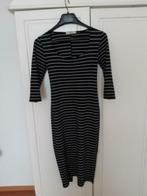 zwart/wit gestreepte jurk Pull & Bear, Maat 38/40 (M), Ophalen of Verzenden, Onder de knie, Zo goed als nieuw