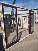 Hardhout kozijn met 2 schuifdeuren 4 vakken
