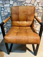 2 Iederen fauteuils station 7 in nieuwstaat, Ophalen of Verzenden, Zo goed als nieuw, 75 tot 100 cm, 50 tot 75 cm