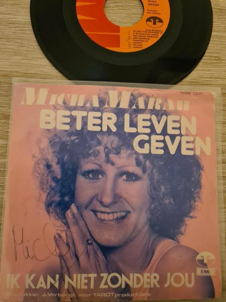 Micha Marah/ beter leven geven( piraten topper, Cd's en Dvd's, Vinyl | Nederlandstalig, Gebruikt, Levenslied of Smartlap, Overige formaten