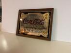 Spiegel - Coca Cola reclame - 33x25,5 cm, Antiek en Kunst, Antiek | Spiegels, Ophalen of Verzenden, Rechthoekig, Minder dan 50 cm