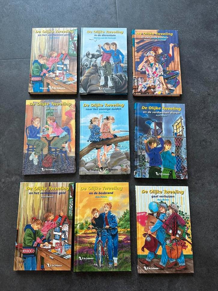 9x De olijke tweeling - Arja Peters/ Marion van de Coolwijk, Boeken, Kinderboeken | Jeugd | 10 tot 12 jaar, Zo goed als nieuw
