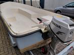 Tour/visboot Garda 4.30m + Honda 6 pk 4 takt motor, Tot 10 pk, Ophalen of Verzenden, Zo goed als nieuw, 3 tot 6 meter