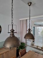 2 industriële hanglampen, Huis en Inrichting, Lampen | Hanglampen, Minder dan 50 cm, Zo goed als nieuw, Ophalen