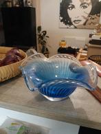 Blauwe glazen schaal, Antiek en Kunst, Ophalen of Verzenden