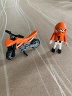 Playmobil jongen met motor. 4698, Kinderen en Baby's, Speelgoed | Playmobil, Ophalen of Verzenden, Zo goed als nieuw