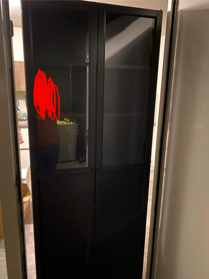 İkea Billy Oxberg (80x30x202 cm), Huis en Inrichting, Kasten | Boekenkasten, Zo goed als nieuw, 200 cm of meer, 25 tot 50 cm, Ophalen