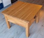 Vierkante Salontafel - blank eiken., Huis en Inrichting, Tafels | Salontafels, Gebruikt, 50 tot 100 cm, Landelijk, Minder dan 50 cm