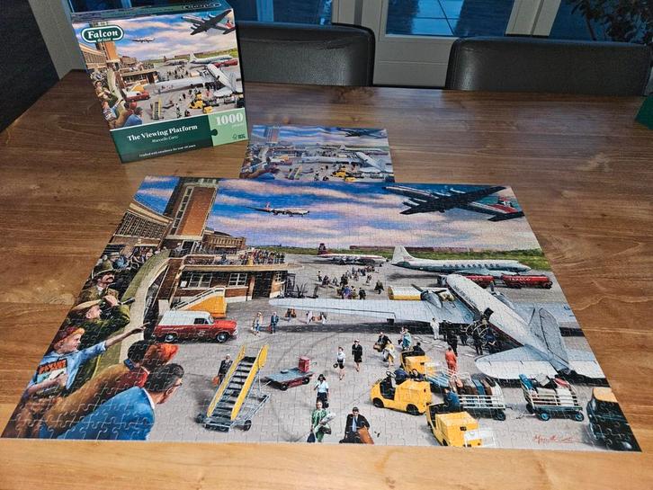 Falcon Puzzel 1000 Stukjes - The Viewing Platform, Hobby en Vrije tijd, Denksport en Puzzels, Gebruikt, Legpuzzel, 500 t/m 1500 stukjes