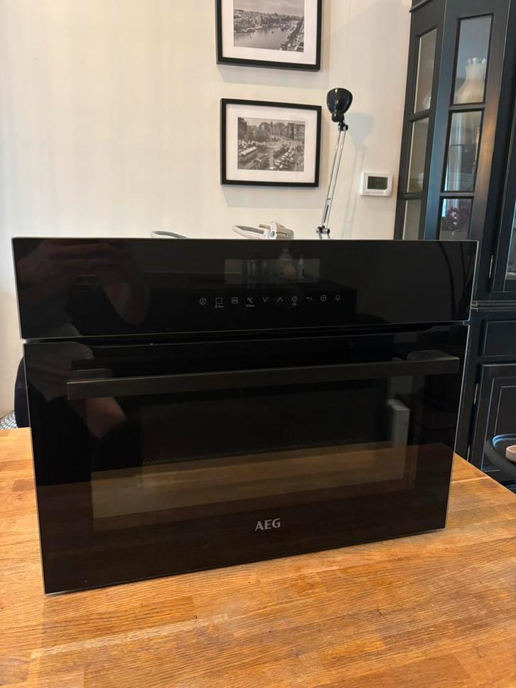 AEG Inbouw Oven-Magnetron Combi – Hetelucht, Grill, Assisted, Witgoed en Apparatuur, Ovens, Zo goed als nieuw, 45 tot 60 cm, Magnetronfunctie