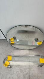Spiegel en glas plank voor WC/ bathkamer 50cm breed, Ophalen of Verzenden, Zo goed als nieuw