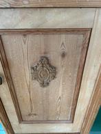 Brocante Houten Nachtkastje met Slot, Ophalen, Minder dan 50 cm, Gebruikt, Antiek, brocante.