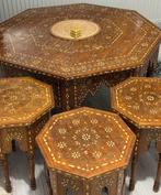 Handgemaakte Marokkaanse salontafel set, Huis en Inrichting, Ophalen