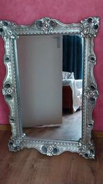 Grote Brocante Spiegel met Sierlijke Lijst, Ophalen of Verzenden