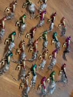 24 glazen vogeltjes op clip voor 125,00, Diversen, Kerst, Ophalen of Verzenden, Zo goed als nieuw