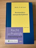 Bestuurdersaansprakelijkheid - Recht en Praktijk, Nieuw, Ophalen of Verzenden, WO, Wolters Kluwer