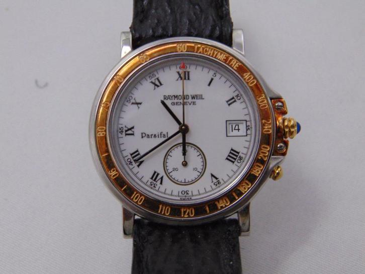 Raymond Weil Genève Parsifal, Sieraden, Tassen en Uiterlijk, Horloges | Heren, Nieuw, Polshorloge, Overige merken, Staal, Leer