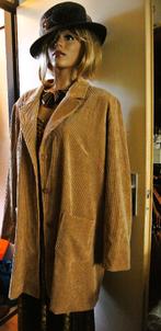 Jas corduroy rib camel voorjaar zomerjas wijd A-lijn mt 5, Kleding | Dames, Grote Maten, Bruin, Ophalen of Verzenden, Ophilia