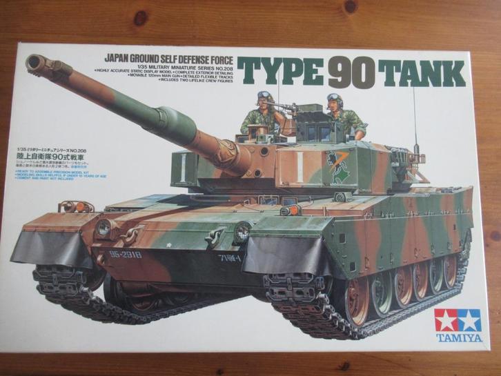 JGSDF Type 90 Tank  (Tamiya 1/35), Hobby en Vrije tijd, Modelbouw | Auto's en Voertuigen, Zo goed als nieuw, Tank, 1:32 tot 1:50