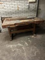 Vintage doorleefde werkbank, Doe-het-zelf en Verbouw, Werkbanken, Ophalen, Gebruikt