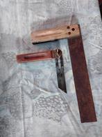 Antieke blokhaak en zwaaihaak met koperinleg, Ophalen of Verzenden, Gebruikt