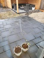 grijze tuintegels circa 40m2.  GRATIS OPHALEN, Tuin en Terras, Ophalen, Gebruikt, 10 m² of meer, Beton