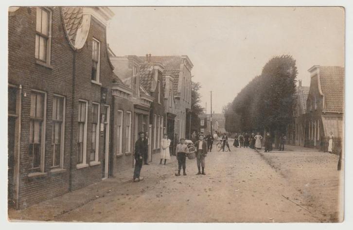 Zwammerdam - Schoolstraat ca. 1915 * fotokaart, Verzamelen, Ansichtkaarten | Nederland, Ongelopen, Zuid-Holland, Voor 1920, Ophalen of Verzenden