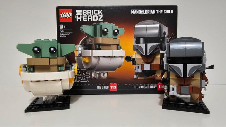 LEGO BrickHeadz Mandalorian & The Child 75317, Kinderen en Baby's, Speelgoed | Duplo en Lego, Zo goed als nieuw, Lego, Complete set