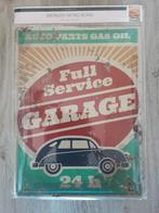 Metalen bord 30x40cm full service garage, Ophalen of Verzenden, Zo goed als nieuw, Transport