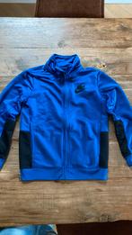 Als nieuw: blauw Nike trainingsjack maat 137-147 + 2 shirts, Maat 46 (S) of kleiner, Blauw, Algemeen, Ophalen of Verzenden