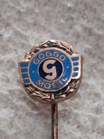 AUTOMOBILIA : GOGGO MOBIL , Mooie ,Emaille speld, Verzenden, Zo goed als nieuw, Merk, Speldje of Pin