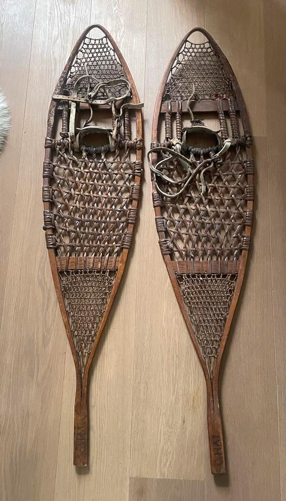 Vintage antieke Sneeuwschoenen, Antiek en Kunst, Antiek | Overige Antiek, Ophalen of Verzenden